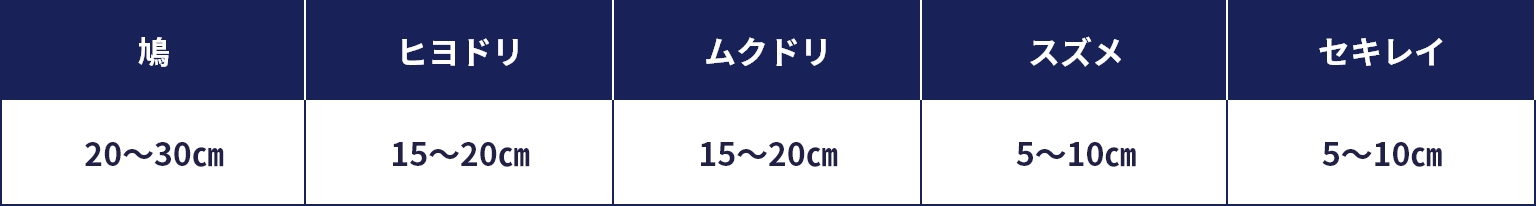 効果のあるカップ配置間隔